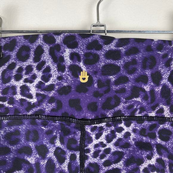 Spiritual Gangster Purple Leopard Print Essential High Waist Leggings NWT Size M - Picture 6 of 10